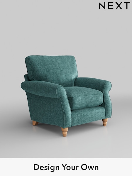 Plush Chenille/Dark Teal Green Ashford Relaxed Sit (254862) | £925