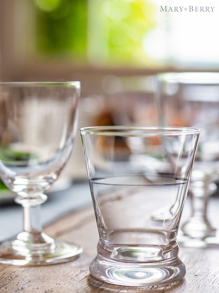 Mary Berry Set of 4 Clear Signature Tumbler Glasses (256826) | £39