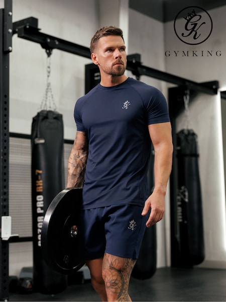 Navy Blue - Regular Gym King Energy T-shirt