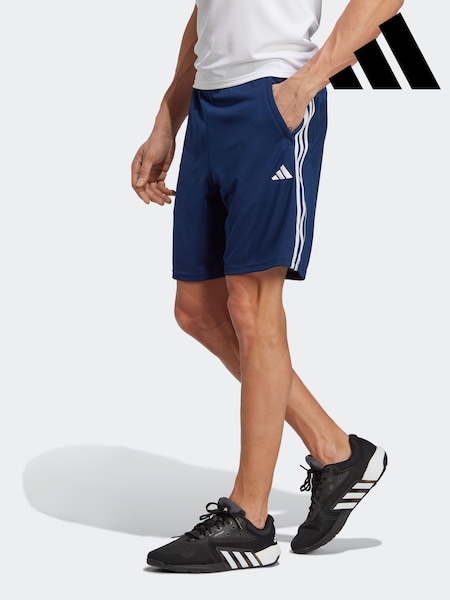 adidas Blue Train Essentials 3-Stripe Shorts (257722) | £23