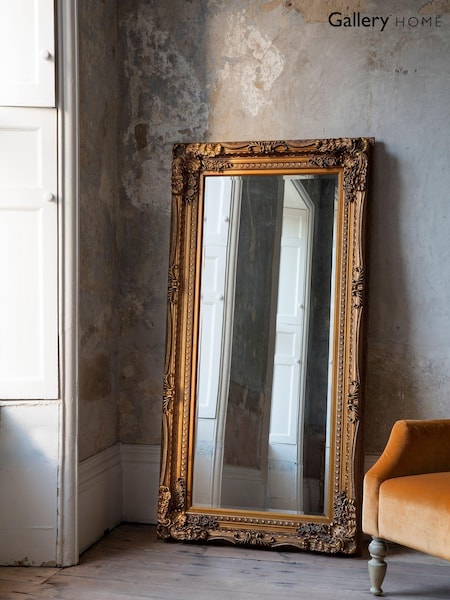 Gallery Home Gold Oxford Leaner Mirror (258076) | £230