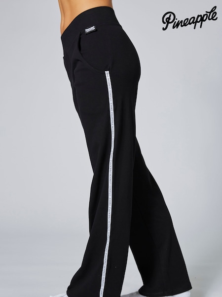 Pineapple Black 100% Cotton Straight Leg Stripe Joggers (258270) | £32