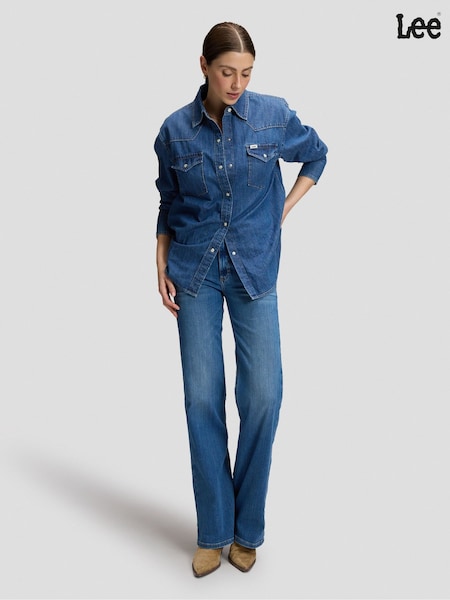 Blue - Lee Lana Country Mid Rise Bootcut Jeans