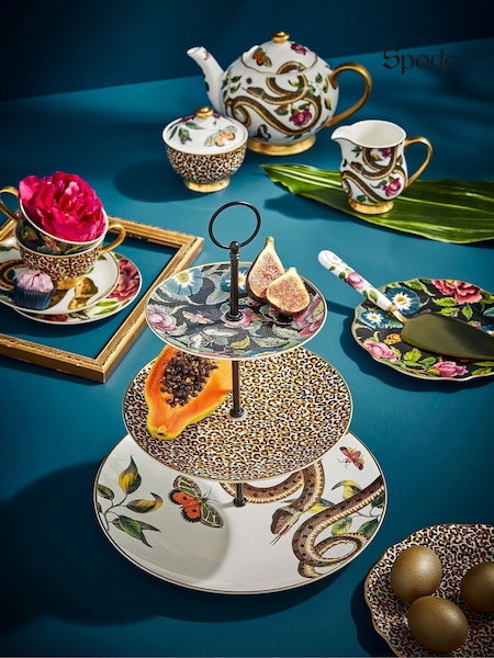 Spode Creatures Of Curiosity 3 Tier Cake Stand