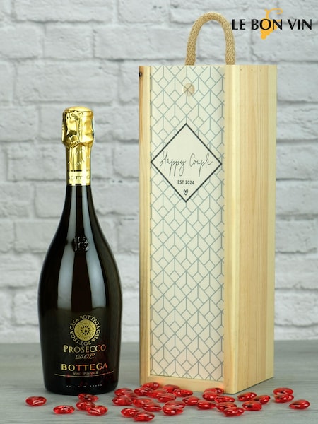 Le Bon Vin Happy Couple Wedding Prosecco Gift Set (259219) | £39