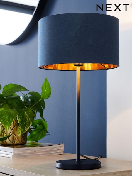 Navy Rico Table Lamp (259431) | £30