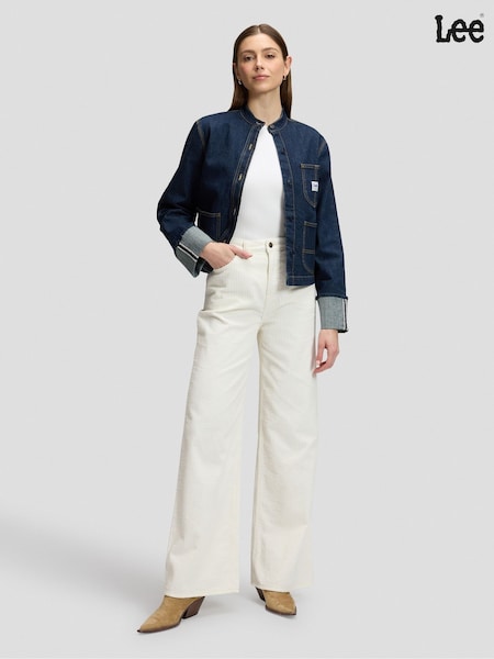 Cream - Lee Stella High Rise Wide Leg Jeans