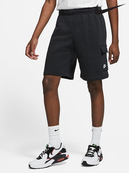 Nike Black Club Fleece Cargo Shorts (259653) | £45