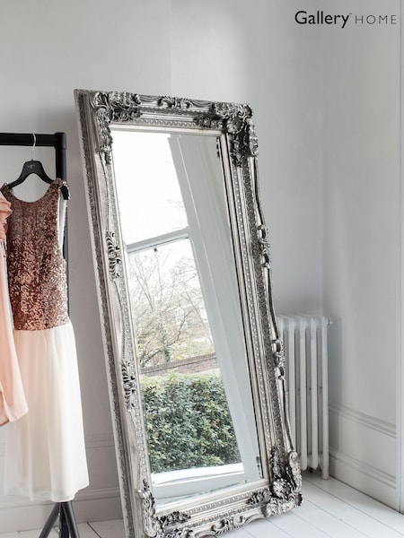 Gallery Home Silver Oxford Leaner Mirror (260173) | £240