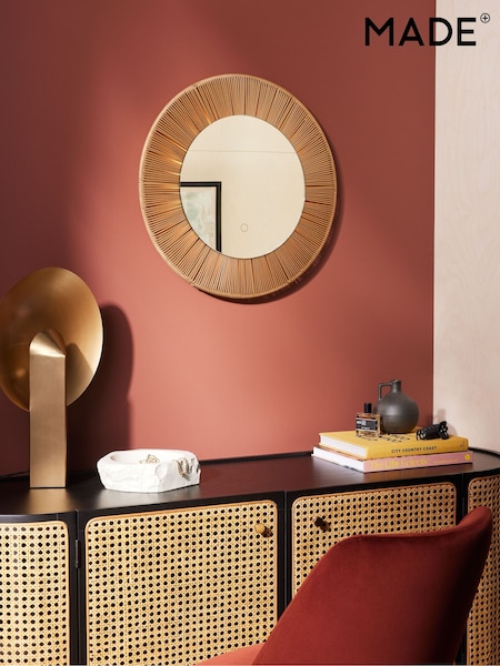 MADE.COM Natural Grady LED Lit Mirror (260376) | £215