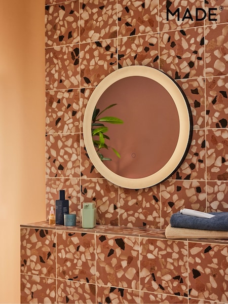MADE.COM Silver Edison LED Lit Mirror (260403) | £275