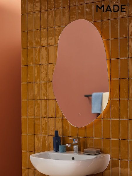 MADE.COM Silver Cormac LED Lit Mirror (260411) | £245