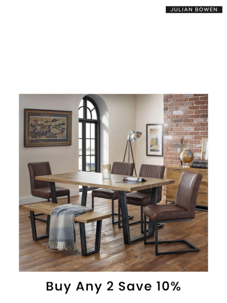 Julian Bowen Oak Brooklyn Oak Dining Table (260764) | £670