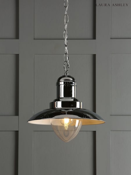 Laura Ashley Chrome Fisherman Ceiling Light (261918) | £99