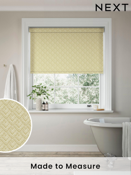 Yellow Drawn Geo Made to Measure Roller Blind (262048) | £57
