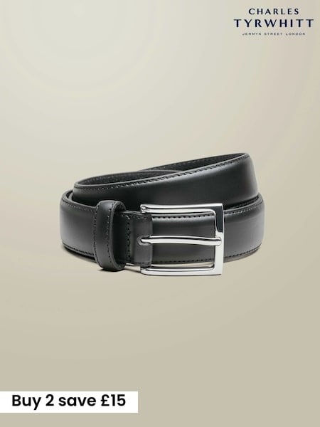 Black - Regular Charles Tyrwhitt Leather Formal Belt