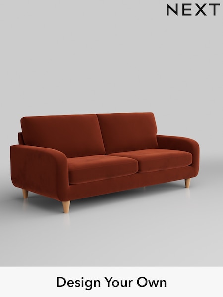 Plush Velvet Easy Clean/Ginger Orange Camden (262244) | £1,099