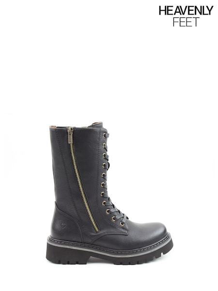 Black - Heavenly Feet Bobbie Mid Boots