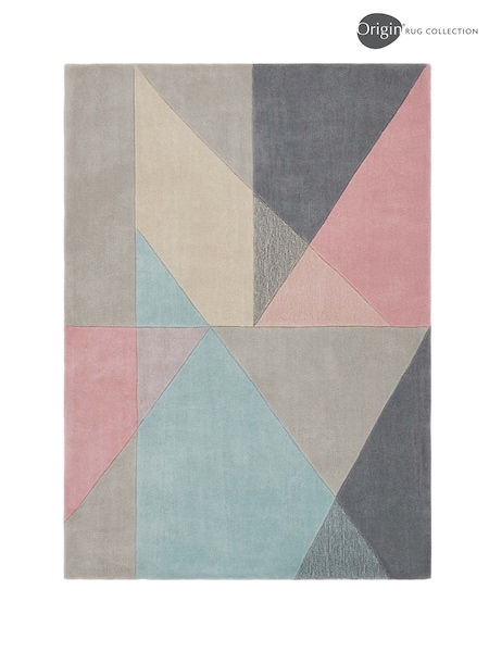 Origins Pink Trio Geo Rug (263001) | £80 - £245