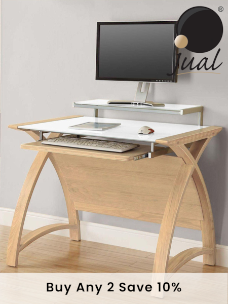 Jual Oak Helsinki Small Wooden Computer Desk (263270) | £370