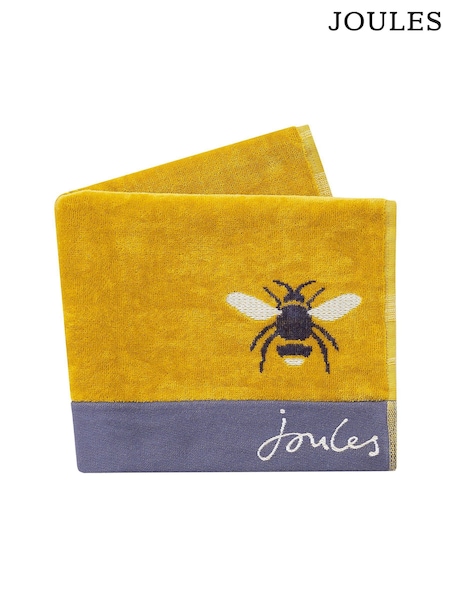 Joules Gold 100% Cotton Botanical Bee Towel (263577) | £12 - £36