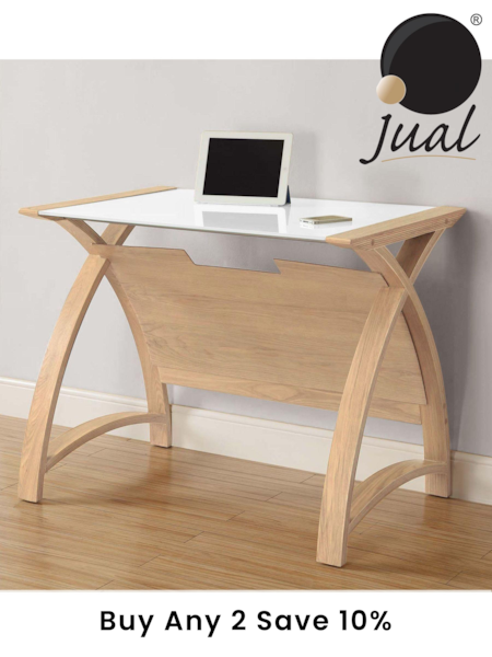 Jual Oak Helsinki Small Wooden Laptop Desk (263859) | £300