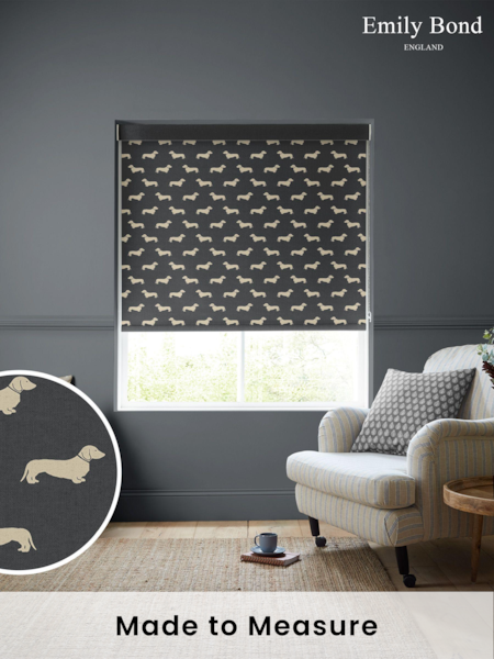 Emily Bond Smoke Peggy Made to Measure Roller Blinds (264147) | £58