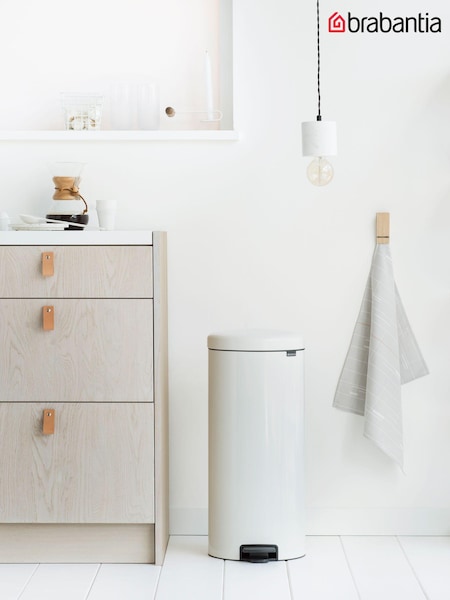 Brabantia White NewIcon 30L Pedal Bin (264705) | £55