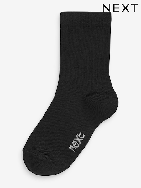 Black 7 Pack Bamboo Rich Socks (264939) | £10 - £12