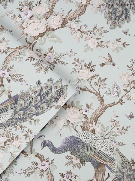 Laura Ashley Duck Egg Belvedere 10M Wallpaper (265058) | £46