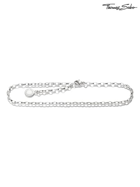 Silver Tone - Thomas Sabo Charm Club Anklet