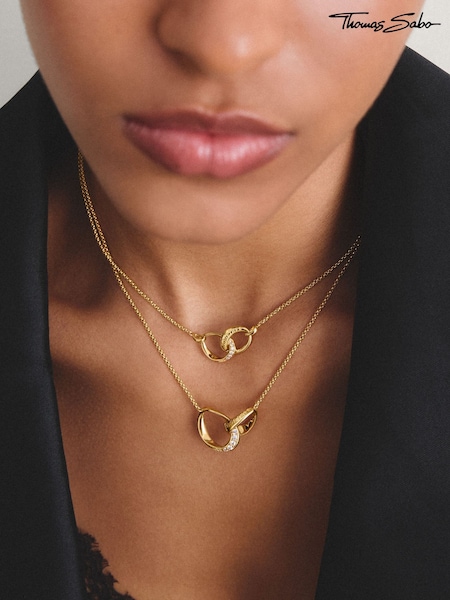 Gold Tone - Thomas Sabo Together Chain With White Zirconia