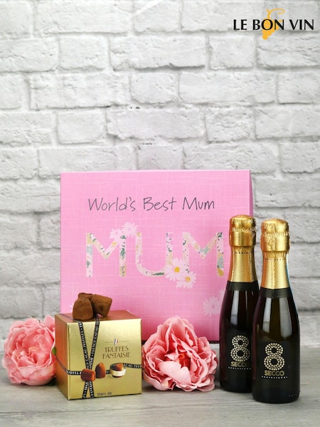 Le Bon Vin World Best Mum Prosecco And Truffles Gift Set (265546) | £33