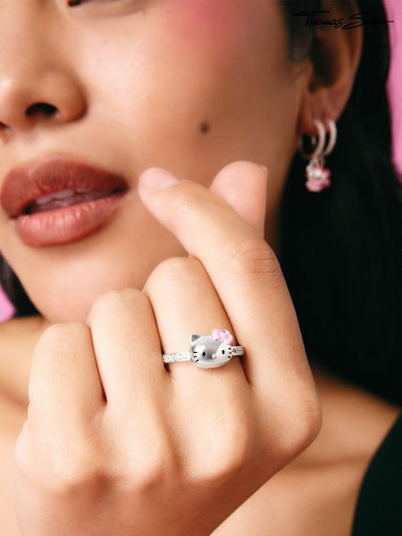 Silver Tone - Thomas Sabo Hello Kitty Ring