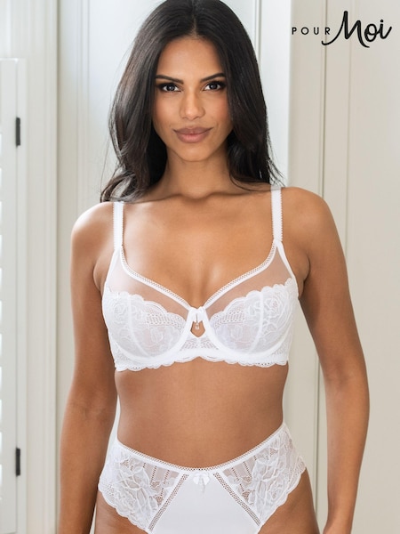 Pour Moi White Brazilian Ooo La La Knickers (266511) | £16