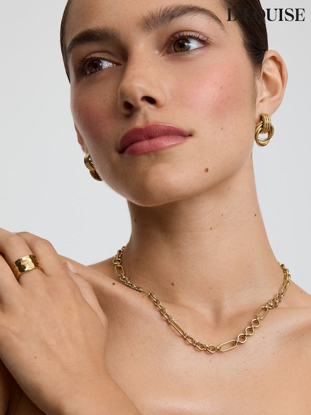 Gold Tone - D.louise Eternal Link Chain Necklace