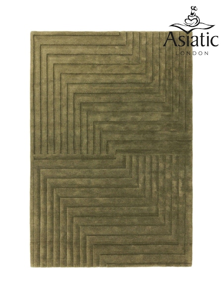 Asiatic Rugs Green Form Wool Rug (267049) | £407 - £1,157