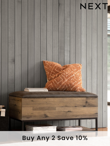 Oak Effect Bronx Storage Ottoman Bench (267922) | £225