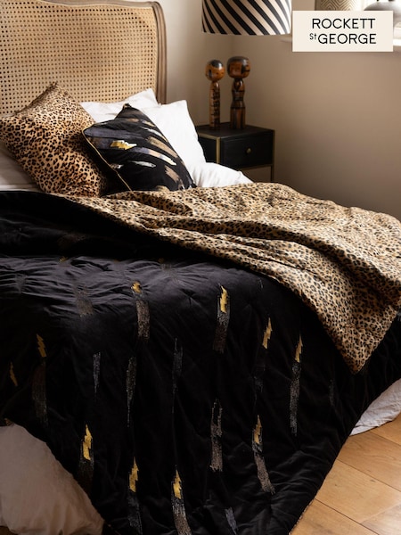 Rockett St George Lovestruck Cotton Velvet Bedspread (267950) | £200