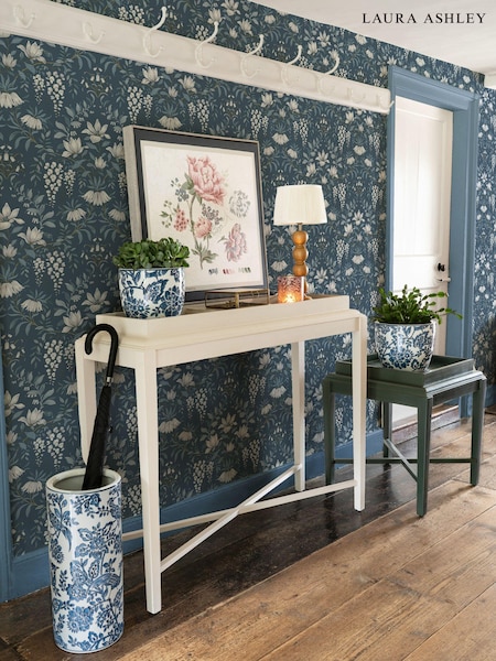 Laura Ashley Dark Seaspray Parterre 10M Wallpaper (268028) | £46