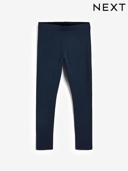 Navy Blue Long Length Leggings (3-16yrs) (268882) | £4 - £7