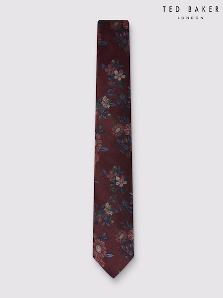 Red - Regular Ted Baker Tailoring Ic Floral Tie