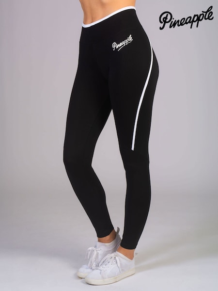 Pineapple Black Womens Stripe Piping Leggings (270173) | £28