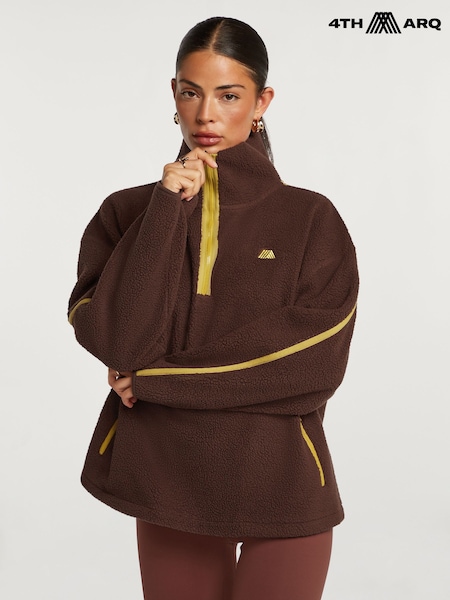 Brown - 4th Arq Maddox Half-zip Fleece