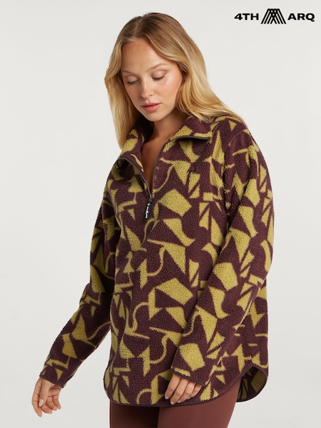 Brown - 4th Arq Lennox Half-zip Fleece