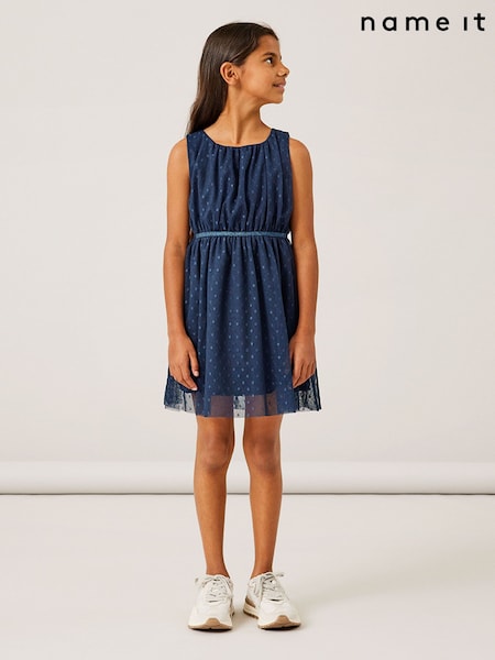Name It Blue Tulle Skater Dress (271322) | £20