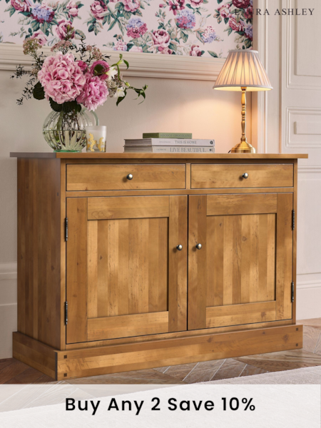 Laura Ashley Honey Gold Garrat 2 Door 2 Drawer Sideboard (272055) | £825