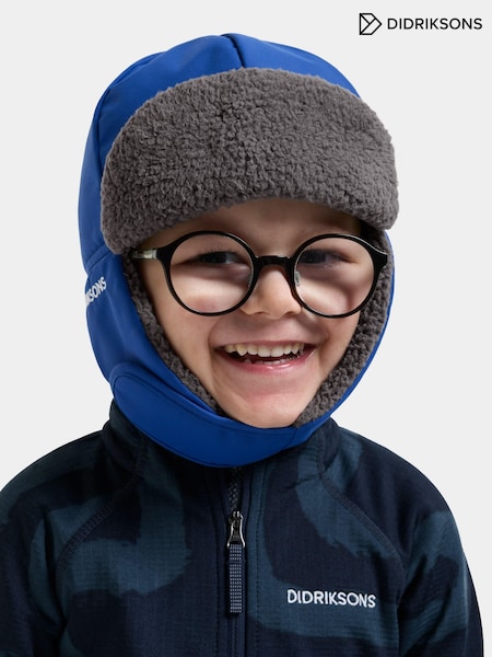 Blue - Didriksons Biggles Waterproof Hat