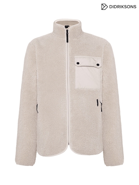Beige - Regular Didriksons Peter Mens Fullz-zip Fleece