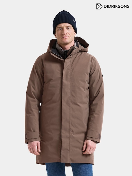 Brown - Regular Didriksons Hektor Waterproof Coat